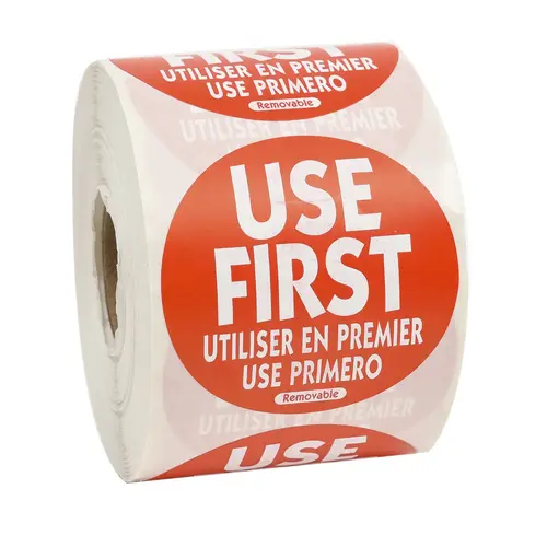 LABEL - FOOD ROTATION PRODUCT - DATE IT BRAND 2 Removable Use First Trilingual Labels