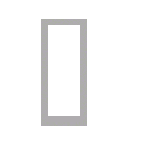 IG600 Series Class I Clear Anodized Blank Pair Hurricane Resistant Offset Hung Entrance Doors- No Prep