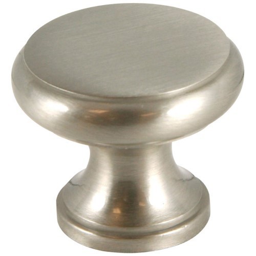 1-1/8 Inches Diameter Designer's Edge Round Carded Cabinet Knob Satin Nickel
