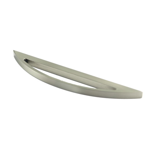 3.75 Inches Center to Center Flat Base Arch Drawer Pull Brushed Nickel