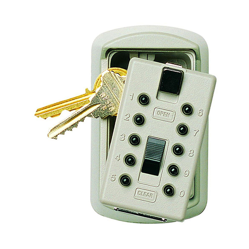 Keysafe Slimline 2-Key, Pushbutton, Clay