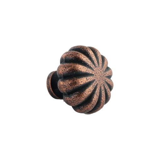 Ultra Hardware 41808-XCP2 1-1/4 Inches Diameter Floral Cabinet Knob Antique Copper - Pack of 2