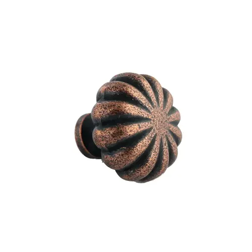 Ultra Hardware 41808-XCP2 1-1/4 Inches Diameter Floral Cabinet Knob Antique Copper - Pack of 2