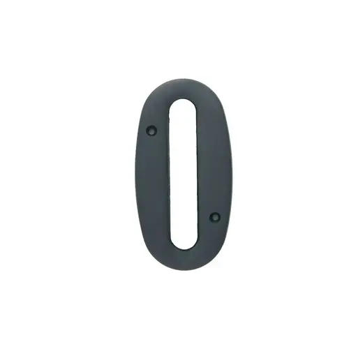 4 Inches Height Solid Brass House Number Number 0 Oil Rubbed Bronze - pack of 2