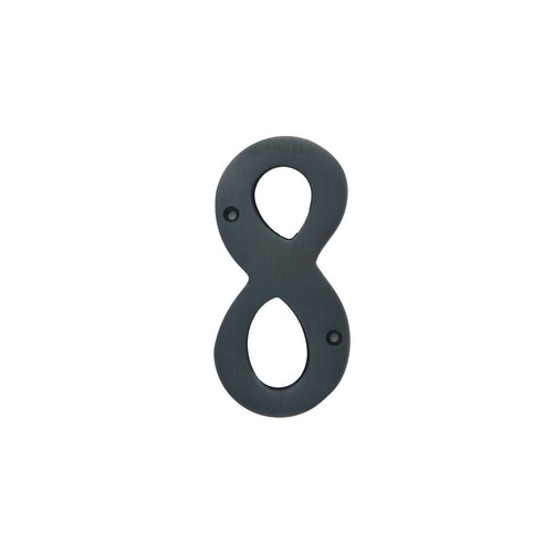 Better Home Products 488ORB 4 Inches Height Solid Brass House Number Number 8 Oil Rubbed Bronze