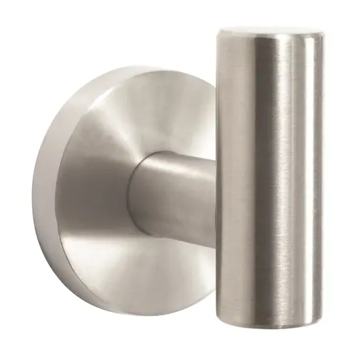 Arrondi Single Robe Hook Stainless Steel Finish