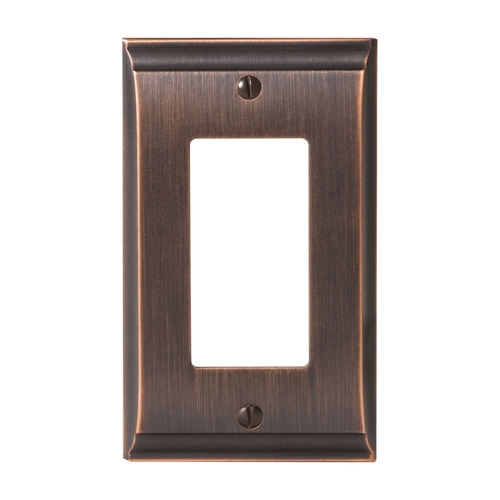 Amerock BP36504ORB 4-9/10" x 2-9/10" Candler Single Rocker Wall Plate Oil Rubbed Bronze Finish