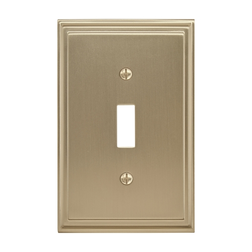 Amerock BP36514BBZ Mulholland Single Toggle Wall Plate Golden Champagne Finish