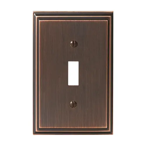 Mulholland Single Toggle Wall Plate Oil Rubbed Bronze Finish