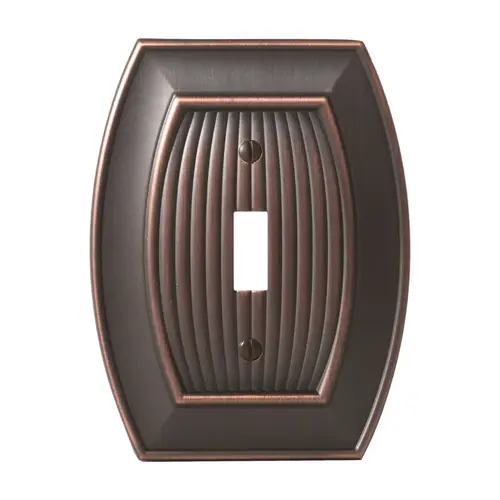 11-3/5" x 6-3/10" Allison Single Toggle Wall Plate Oil Rubbed Bronze Finish