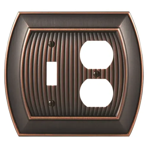 9-17/20" x 6-3/10" Allison Outlet and Toggle Wall Plate Oil Rubbed Bronze Finish