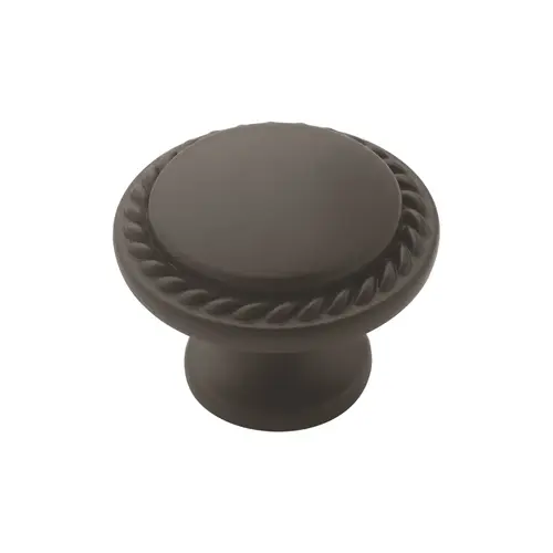 1-3/16" (30 mm) Diameter Allison Value Cabinet Knob Flat Black Finish