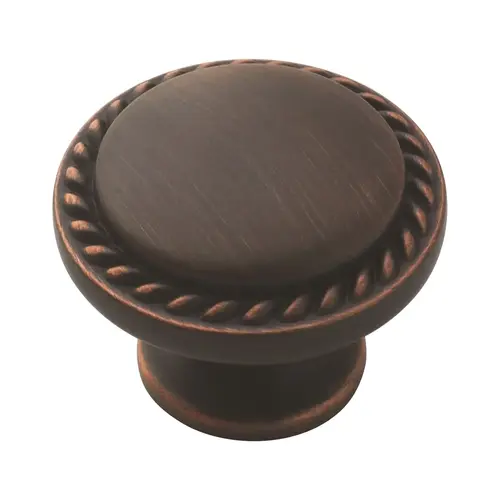 1-3/16" (30 mm) Diameter Allison Value Cabinet Knob Oil Rubbed Bronze Finish - pack of 25