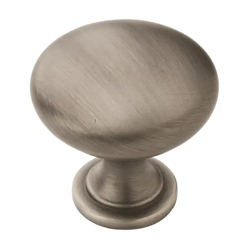 1-1/4" (32 mm) Diameter Allison Value Cabinet Knob Antique Silver Finish - pack of 10