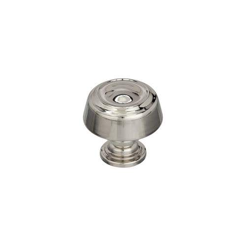 1-1/4" (32 mm) Diameter Kane Cabinet Knob Bright Nickel Finish