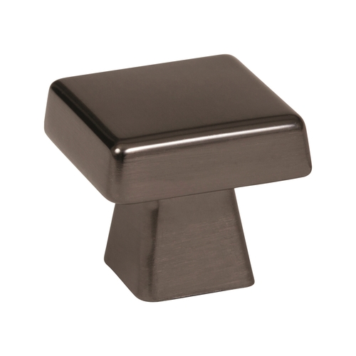 1-3/16" (30 mm) Blackrock Square Cabinet Knob Gunmetal Finish