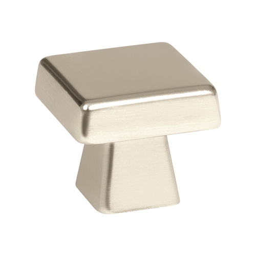 1-3/16" (30 mm) Blackrock Square Cabinet Knob Bright Nickel Finish