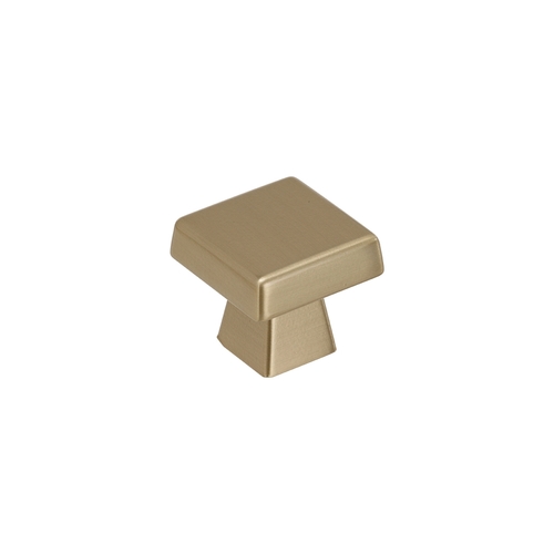 1-1/2" (38 mm) Blackrock Oversized Square Cabinet Knob Golden Champagne Finish