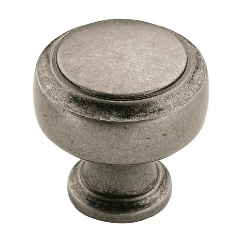 1-3/16" (30 mm) Highland Ridge Rectangular Cabinet Knob Aged Pewter Finish