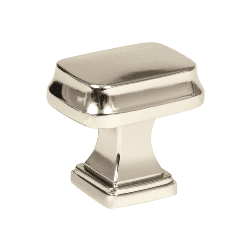 1-1/4" (32 mm) Revitalize Rectangular Cabinet Knob Bright Nickel Finish