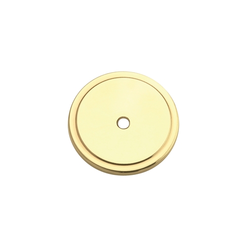 1-3/4" (44 mm) Diameter Allison Value Cabinet Backplate Bright Brass Finish