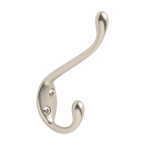 Amerock H55451S Large Coat and Hat Hook Silver Finish