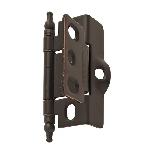 3/4" (19 mm) Full Inset Full Wrap Minaret Tip Cabinet Hinge Oil Rubbed Bronze Finish