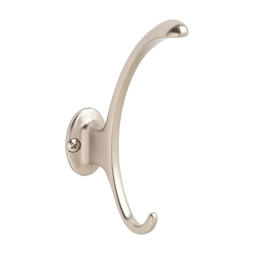 Amerock H55472S Contemporary Coat and Hat Hook Silver Finish