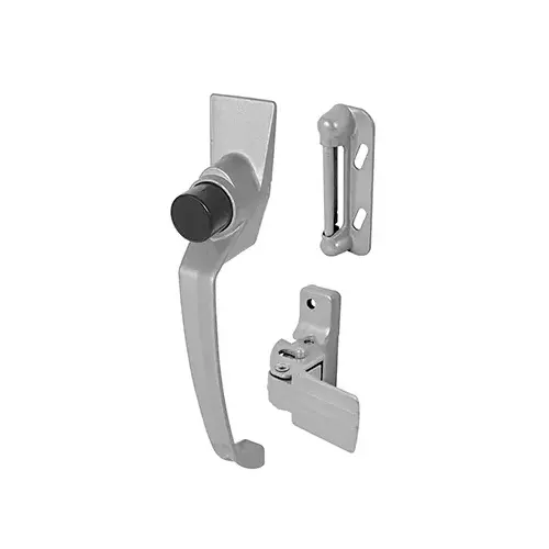 Gray Storm and Screen Door Push Button Latch with 1-1/2" Screw Holes