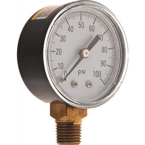 National Brand Alternative PGP-100NL WATER PRESSURE GAUGE 0 TO 100 PSI ...