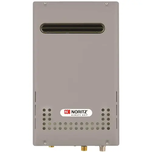 Commercial Series, 9.8 GPM, Commercial, Mid-Efficiency Outdoor, 199,900 BTU, Natural Gas Tankless Water Heater Silver Metallic