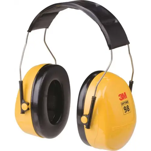 PELTOR OPTIME 98 SERIES, EARMUFF, HEADBAND Yellow