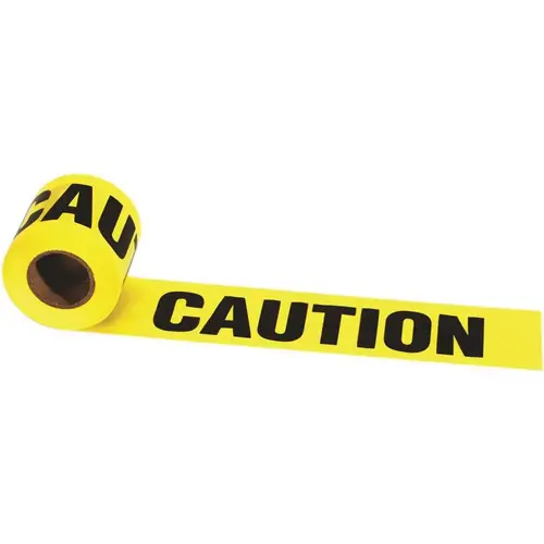 Strait-Line  Barrier Tape, 3 in x 300 ft, Caution Yellow