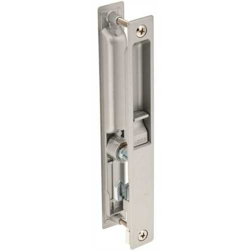 Door Lockset, Aluminum, 1 to 1-1/4 in Thick Door, Reversible Hand