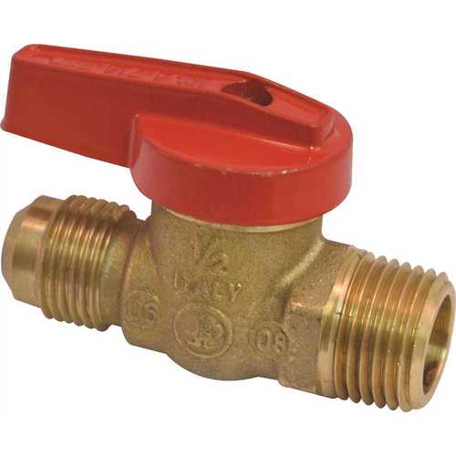 1/2 in. x 1/2 in. Flare x MPT Gas Ball Valve