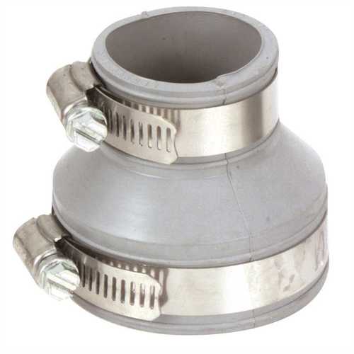 Fernco DTC-215 Stainless Steel Clamps Connects 1-1/4" Or 1-1/2" Tubular Traps To All Common 2" Drain Piping, Except Copper
