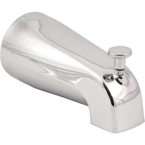5.56 in. Long Pull-Up Diverter Tub Spout in Chrome