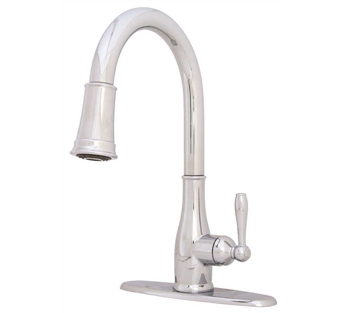 Premier 3585654 Muir Single Handle Pull Down Sprayer Kitchen Faucet In Chrome