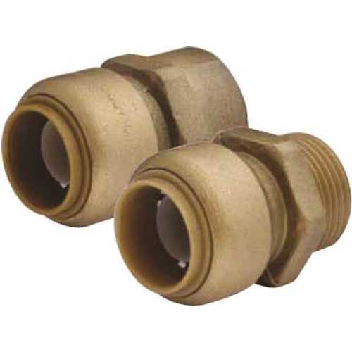 SharkBite U070LF 3/8 in. x 1/2 in. FNPT Brass Push-to-Connect Reducing Connector
