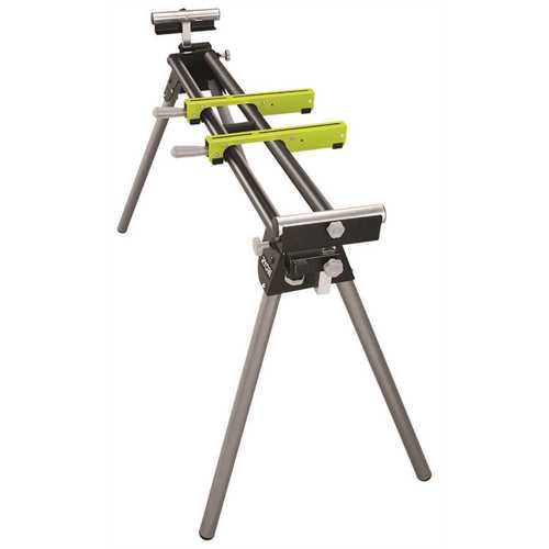 Miter Saw Stand with Tool-Less Height Adjustment Green