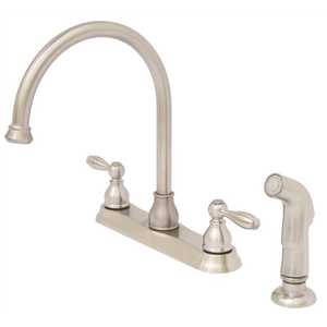 Premier 3585652 Muir 2 Handle High Arc Kitchen Faucet With
