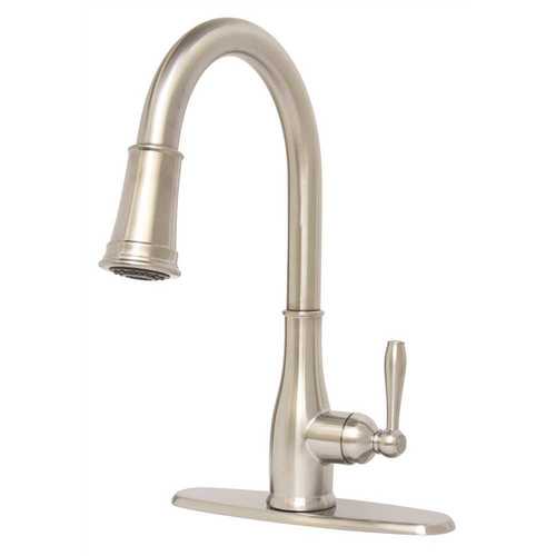 Muir Single-Handle Pull-Down Sprayer Kitchen Faucet in Brushed Nickel