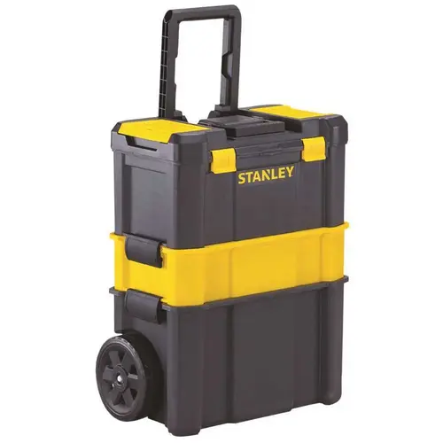 Essential 19 in. 3-in-1 Detachable Mobile Work Box Black