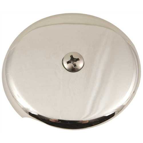 1-Hole Bathtub Faceplate with Bolts, Chrome-Plated