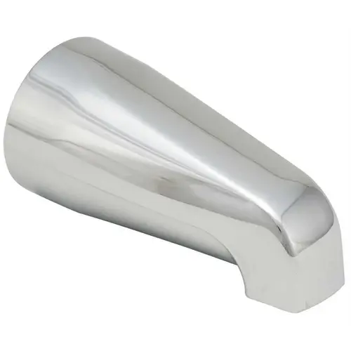 Bathtub Spout with Adjustable Slide Connector in Chrome