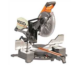 RIDGID R4221 15 Amp Corded 12 in. Dual Bevel Sliding Miter Saw with 70a degree Miter Capacity Orange Buy Now