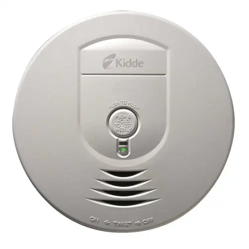Hardwire Smoke Detector with 9V Battery Backup and Wire-Free Interconnect White