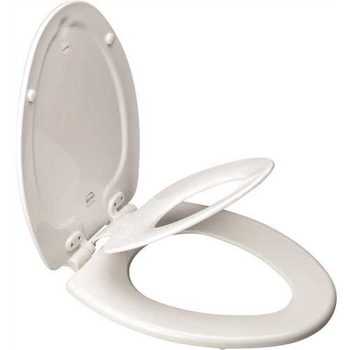 BEMIS 1583SLOW 000 NextStep Elongated Closed Front Toilet Seat in White