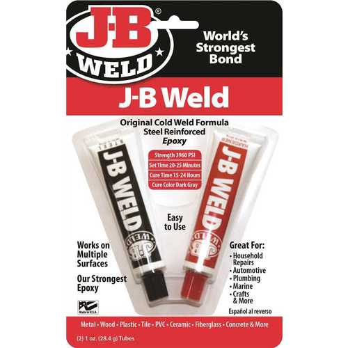 J-B Weld 8265-s Two 1 oz. Twin Tube Cold Weld