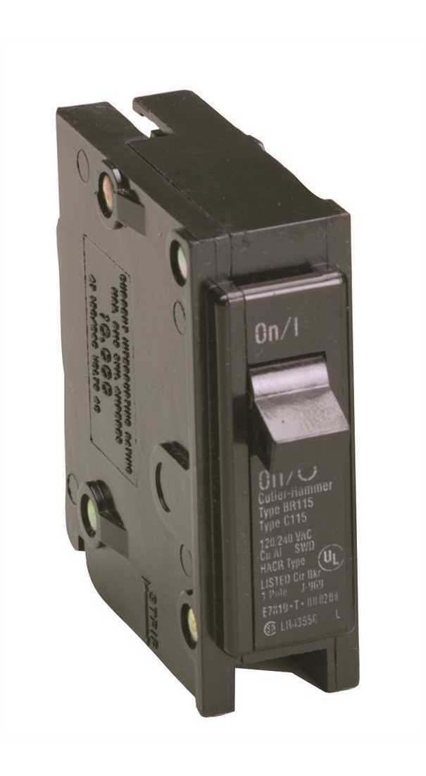 1 Pole 15 Amp 120//240 VAC Circuit Breaker NEW! westinghouse br115